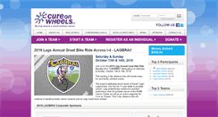Desktop Screenshot of give.cureonwheels.org